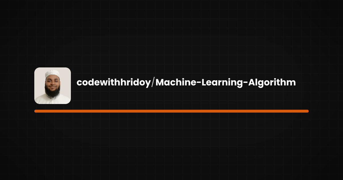 Preview of Machine-Learning-Algorithm