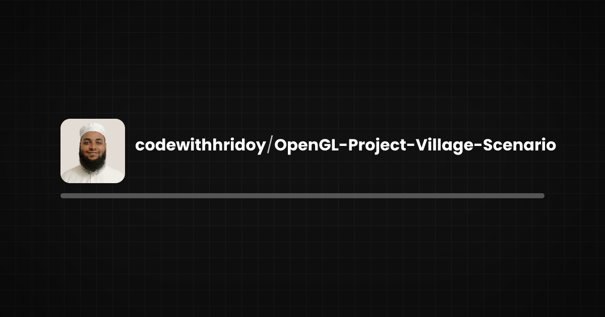 Preview of OpenGL-Project-Village-Scenario