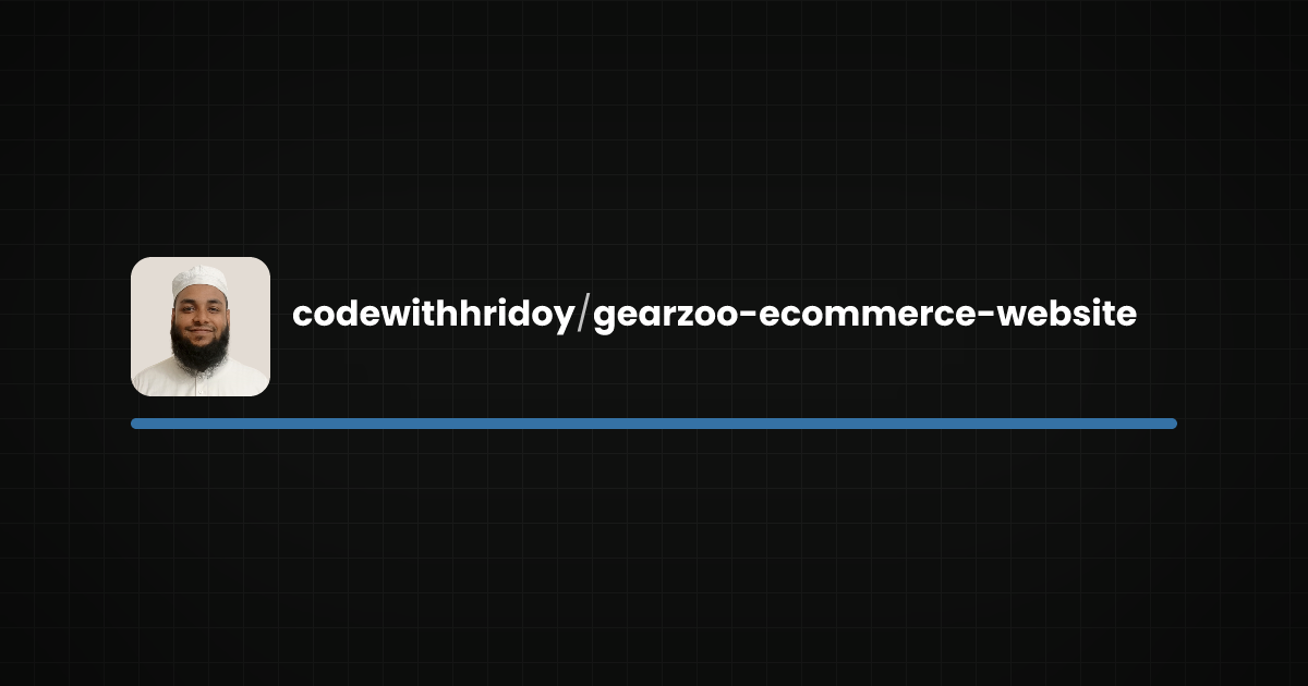 Preview of gearzoo-ecommerce-website