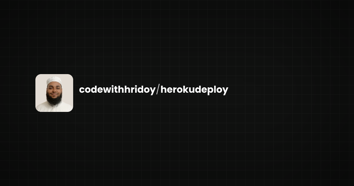 Preview of herokudeploy