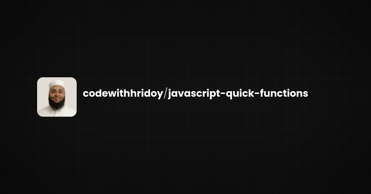Preview of javascript-quick-functions