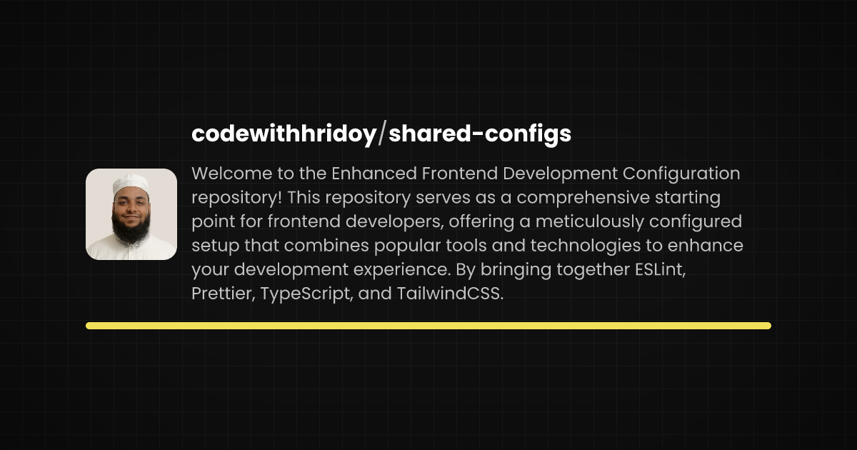Preview of shared-configs